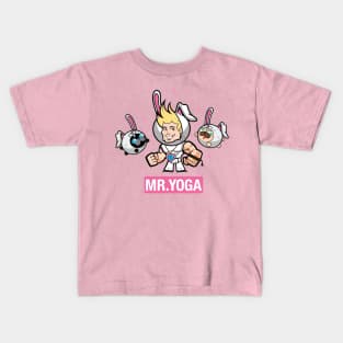 Mr. Yoga and the pugs Easter Kids T-Shirt